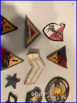Vintage WWII air force panama carribean Military Uniform Patches Pins Buttons