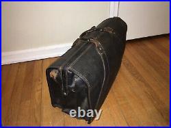 Vintage us air force leather officer flight bag brief case lot chas g stott usaf