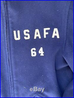Vtg 1950s USAF Cadet Coat Parka Military Air Force Jacket 1960s Conmar Zip 50s M