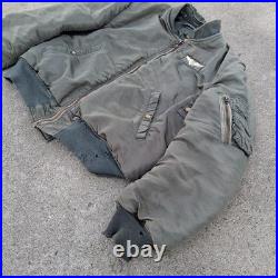 Vtg 1952-57 United States Air Force MA-1 USAF Flight Bomber Men's Large Mask Tab