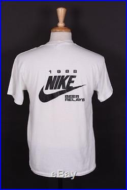 Vtg 80s Nike Air Force Jordan Employee Beer Relay T Shirt Mens Size Large