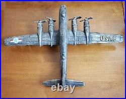 Vtg Diecast B29 Superfortress Metal Airplane Model Figure 11x16 Us Air Force