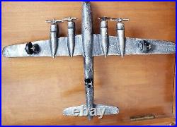 Vtg Diecast B29 Superfortress Metal Airplane Model Figure 11x16 Us Air Force