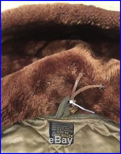 Vtg Eddie Bauer B9 WWII Parka Coat Jacket Flight Bomber Army Air Forces 1940s