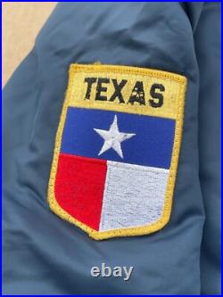 Vtg Golden's US Air Force Bomber Jacket BMTS Honor Flight Load Master Eagle Lg