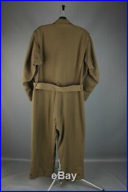 Vtg Men's 1940s WWII USAAF Air Force Flying Coveralls Sz Large 42 M 7447