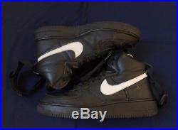 Vtg Nike Air Force 1 Hi'02 Black White 10 Og Nyc Vlone Supreme Bape Jordan Rare