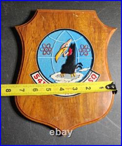 Vtg US Air Force Wall Plaque 54th WEA RECON SQUADRON USAF Weather Recon