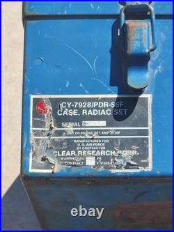 Vtg United States Air Force Radiac Set AN/PDR-56F 160f/pdr-56 RADIATION