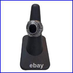 Vtg United States Air Force Sterling Silver Ring Class Style Blue Gemstone Sz 7