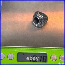 Vtg United States Air Force Sterling Silver Ring Class Style Blue Gemstone Sz 7