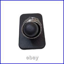 Vtg United States Air Force Sterling Silver Ring Class Style Blue Gemstone Sz 7