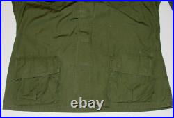 Vtg Us Army/usaf Slant Pocket Shirt! Master Sergeant/airlift/med Evac Patches! L