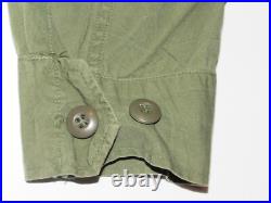 Vtg Us Army/usaf Slant Pocket Shirt! Master Sergeant/airlift/med Evac Patches! L
