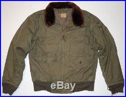 Vtg WWII B-10 Flight Jacket sz 44 Stagg Coat Co. B-15 A-2 Army Air Forces
