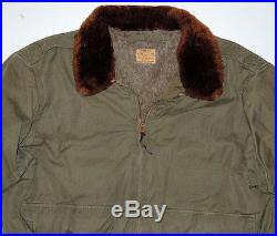 Vtg WWII B-10 Flight Jacket sz 44 Stagg Coat Co. B-15 A-2 Army Air Forces