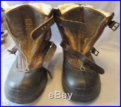 WW11 Air Force Pilots Winter Flying Boots A-6A-Size 10 1/2 to 11 1/2