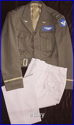 WW2 8TH AIR FORCE NAMED BRIT-MADE UNIFORM -305th BOMB GROUP