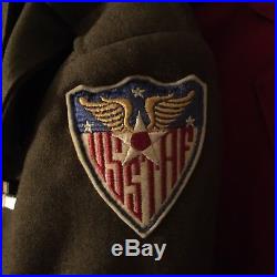 WW2 8th Air Force ETO Jacket and Grouping Named RARE Early British Patch