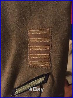 WW2 8th Air Force ETO Jacket and Grouping Named RARE Early British Patch