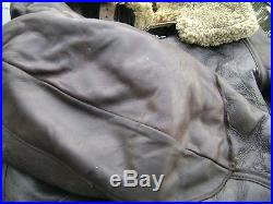 Ww2 Air Force Bomber Jacket B-3 Leather Bomber Jacket Authentic
