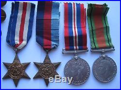 Ww2 Air Force Medal Group Of 4, Boxed, Photos & Badges, 463 Sqdn, Lancaster Bombers
