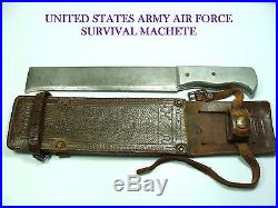 WW2 AUSTRALlAN MADE UNITED STATES ARMY AIR FORCE SURVIVAL MACHETE O. A. 12 7/8