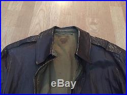 WW2 A-2 US Army Air Forces' Horsehide Leather Flight Jacket, Great Shape Amazing