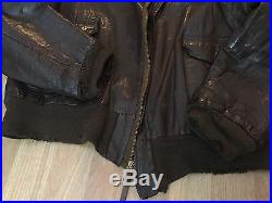 WW2 A-2 US Army Air Forces' Horsehide Leather Flight Jacket, Great Shape Amazing