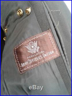 WW2 Army Air Forces Green Dress Jacket MAJOR 8th 13th Silver Star DFC PH Theatre