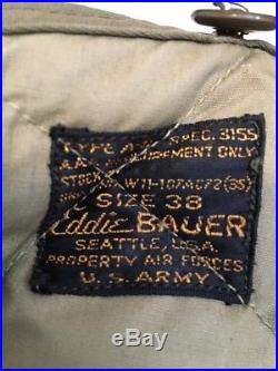 WW2 Eddie Bauer US Air Force Military TYPE A-8 Goose Down Flight Pants Waist 38