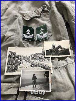 WW2 German Airforce Lot, Flying Helmet, Overalls, Collar Tabs, Photos, Boots Etc
