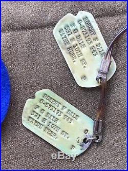WW2 Group US Army 8th Air Force Weather Uniform Dog Tag Major DR. Robert F. Dale