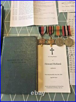 WW2 Medal Group & Log Book Flying Officer Holland 201 & 240 Squadrons RAF
