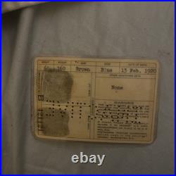 WW2 Officers Military Drivers License. No Reserve Auction