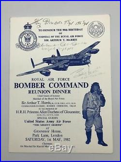 WW2 Royal Air Force Bomber Command Reunion Dinner Service Great Escape Interest