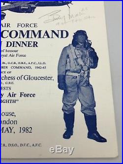 WW2 Royal Air Force Bomber Command Reunion Dinner Service Great Escape Interest