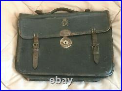 WW2 Royal Air Force RAF Officers Black Leather Briefcase GRVI Air Ministry KC