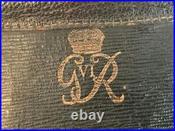 WW2 Royal Air Force RAF Officers Black Leather Briefcase GRVI Air Ministry KC