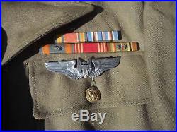 WW2 USAAF Enlisted Mans Tunic Gunner Sgt Size 38 R 15th Air Force Bullion patch