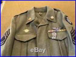 WW2 USAAF TSgt 5th Air Force Uniform Group With Aussie Made Jacket-Complete