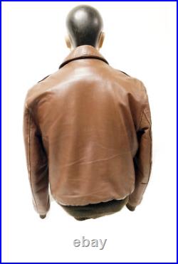 WW2 USAF 95th Bomb Squadron Type A2 goatskin jacket w Shirt Tie Size 42