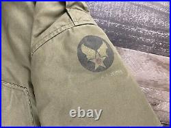 WW2 USAF B-11 Fur Lined Flight Jacket / Parka With Matching A-8 Overalls