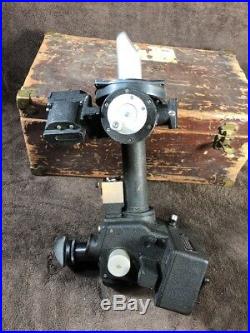 WW2 USAF Kollsman Square D Aircraft Sextant-Periscopic Type D-1 With Orig. Mount