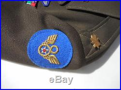 WW2 USAF/RAF 8Th Air Force Ike Jacket Size MFG Beker Uniform CO