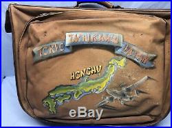 WW2 US AIR FORCE Custom Painted Pilot Bag BOMBER USAF Named