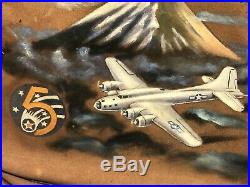 WW2 US AIR FORCE Custom Painted Pilot Bag BOMBER USAF Named