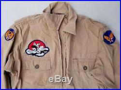 WW2 US Army AN6550 Summer Flight Suit Size 44 8th Air Force Rare