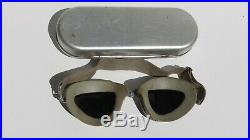 WW2 US Army Air Force AO Sky Lookout Goggle American Optical Co. With Case