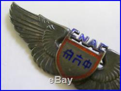 WW2 US Army Air Force CNAC Silver Pilot Wing China National Aviation Corp Rare